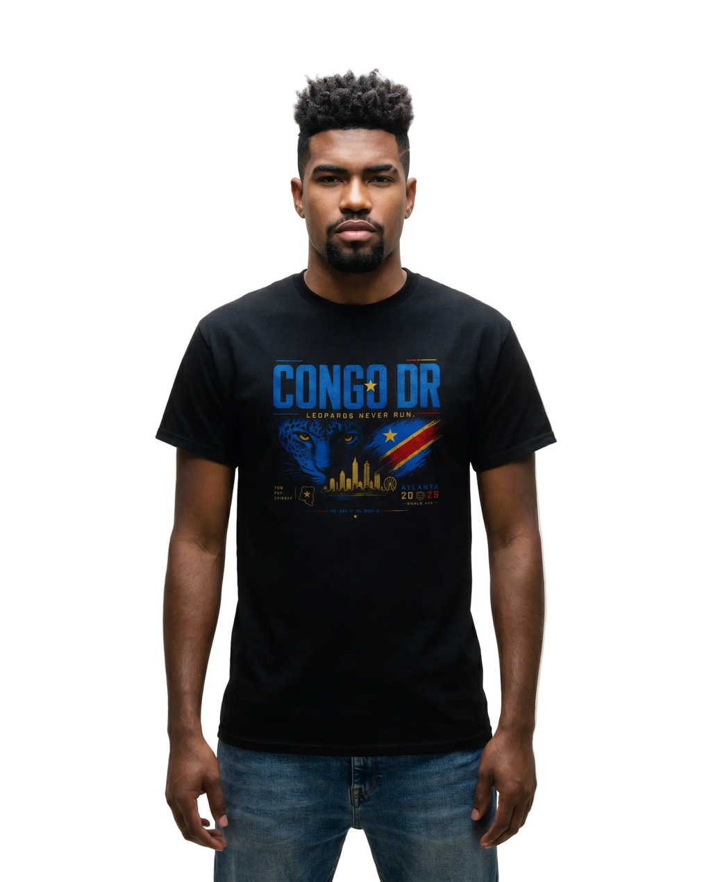 Congo DR "Leopards Never Run" Tee