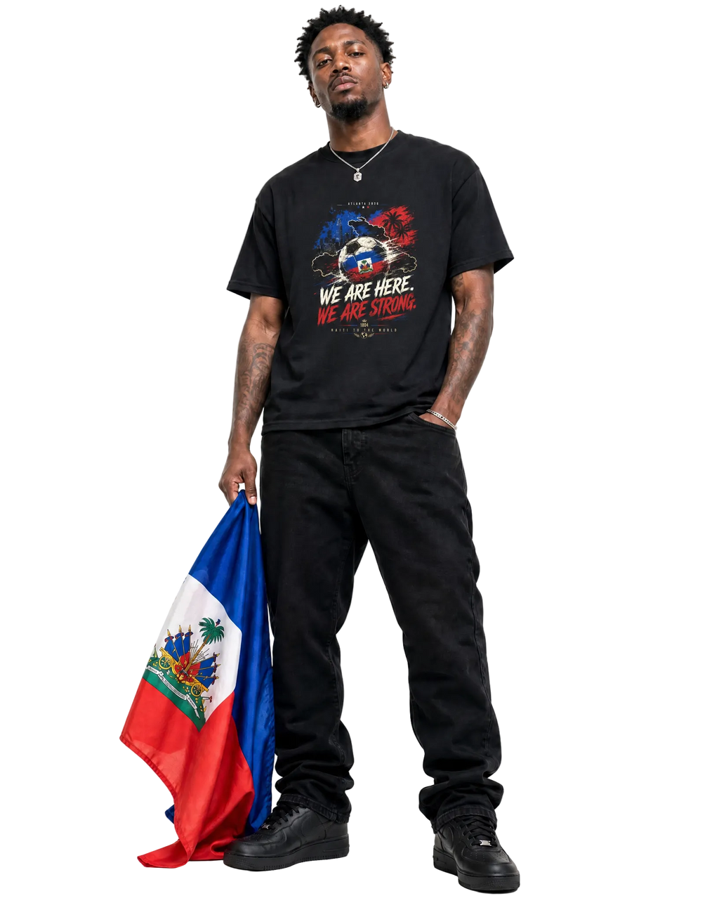 Haiti "We Are Here. We Are Strong" Tee