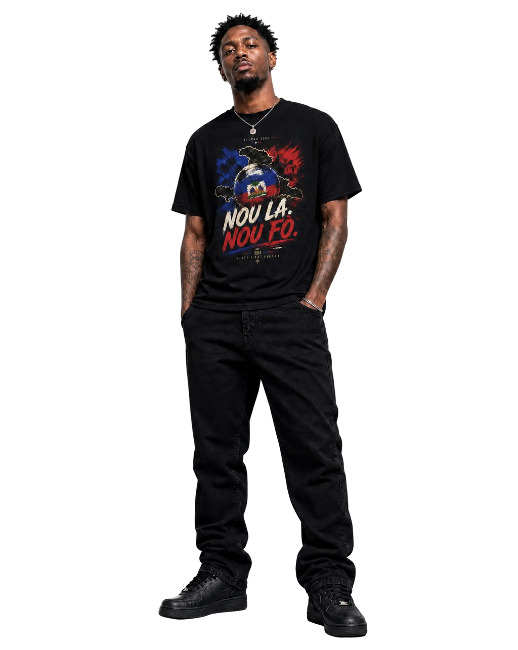 Haiti "Nou La. Nou Fò.” Tee
