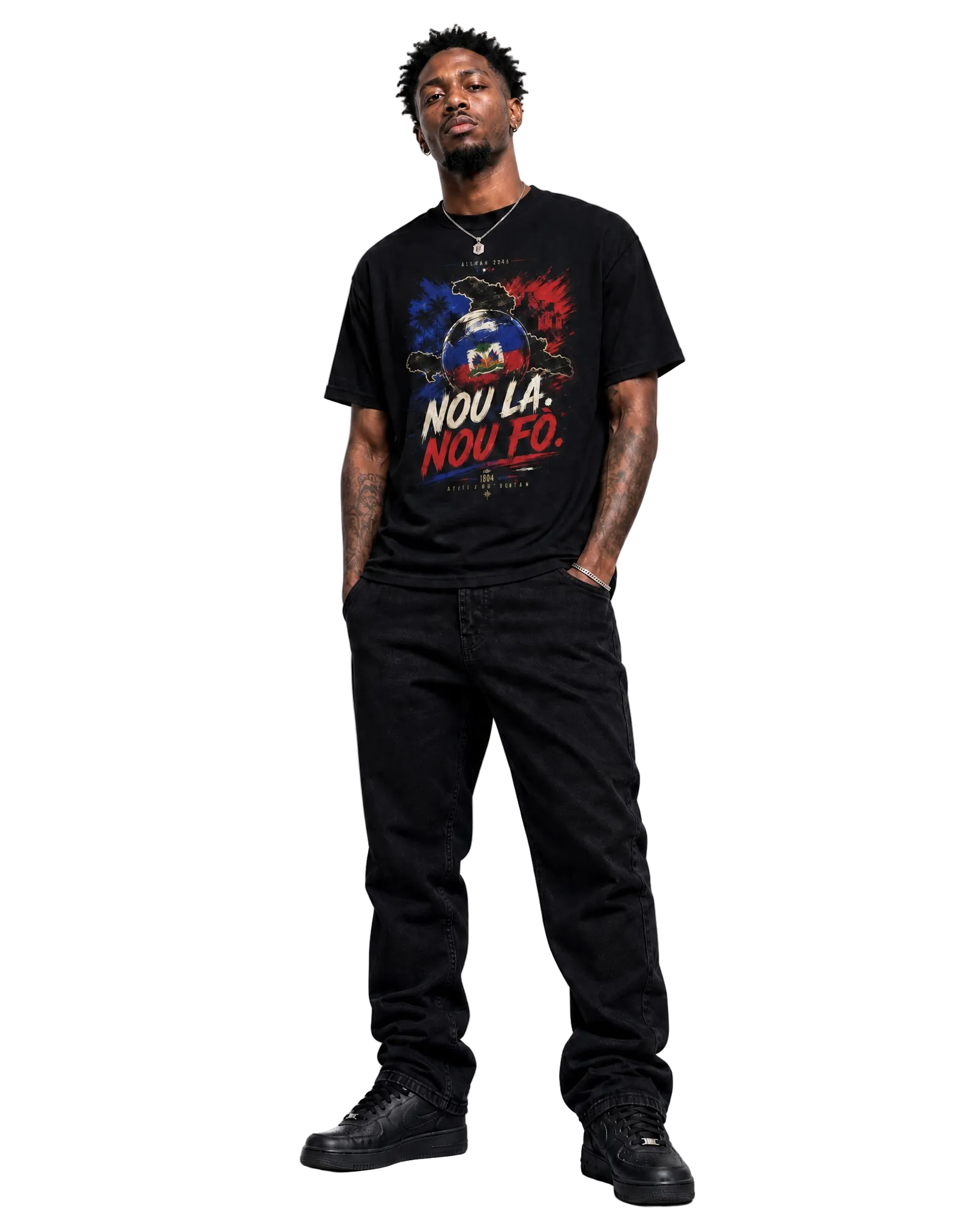 Haiti "Nou La. Nou Fò.” Tee