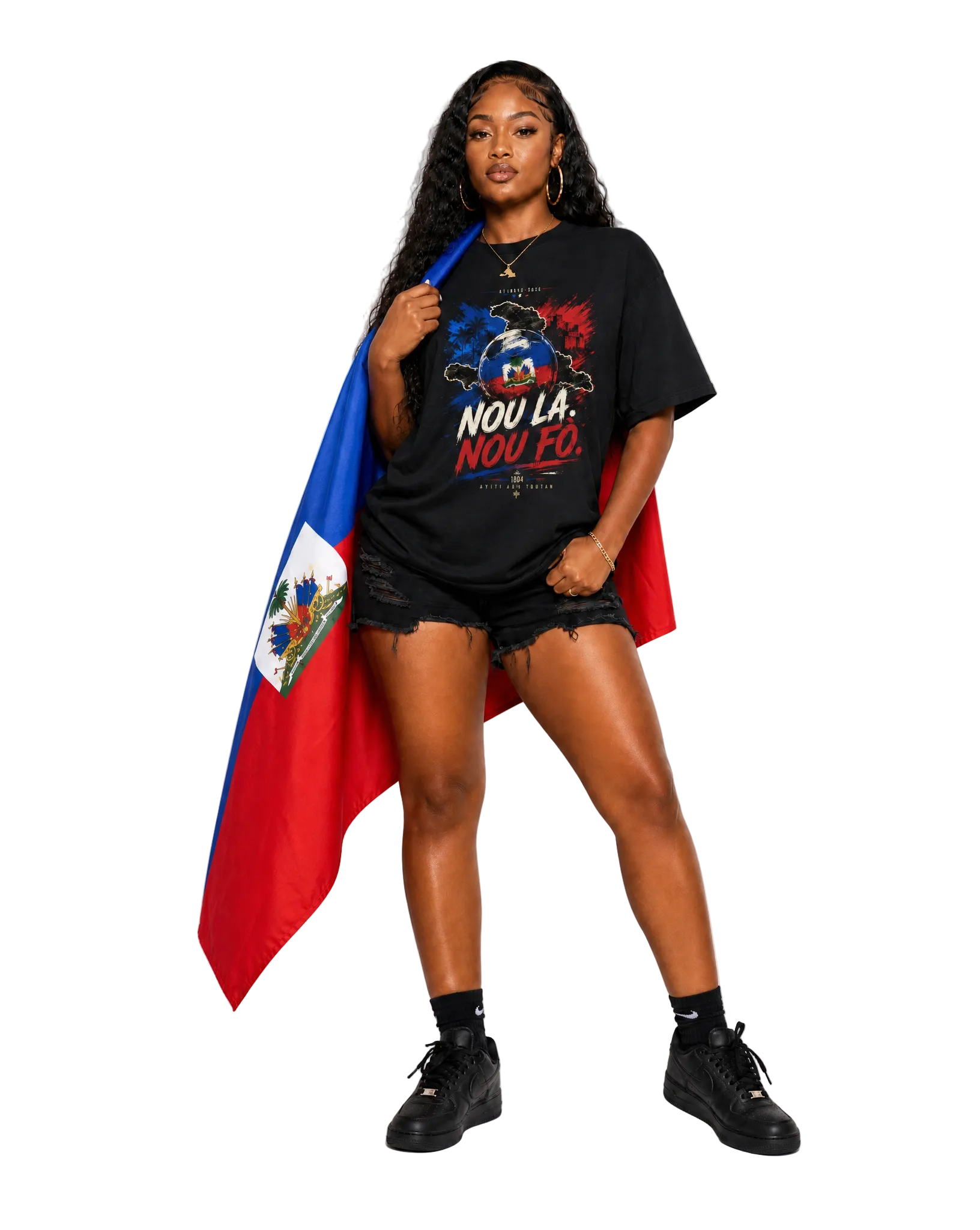 Haiti "Nou La. Nou Fò.” Tee