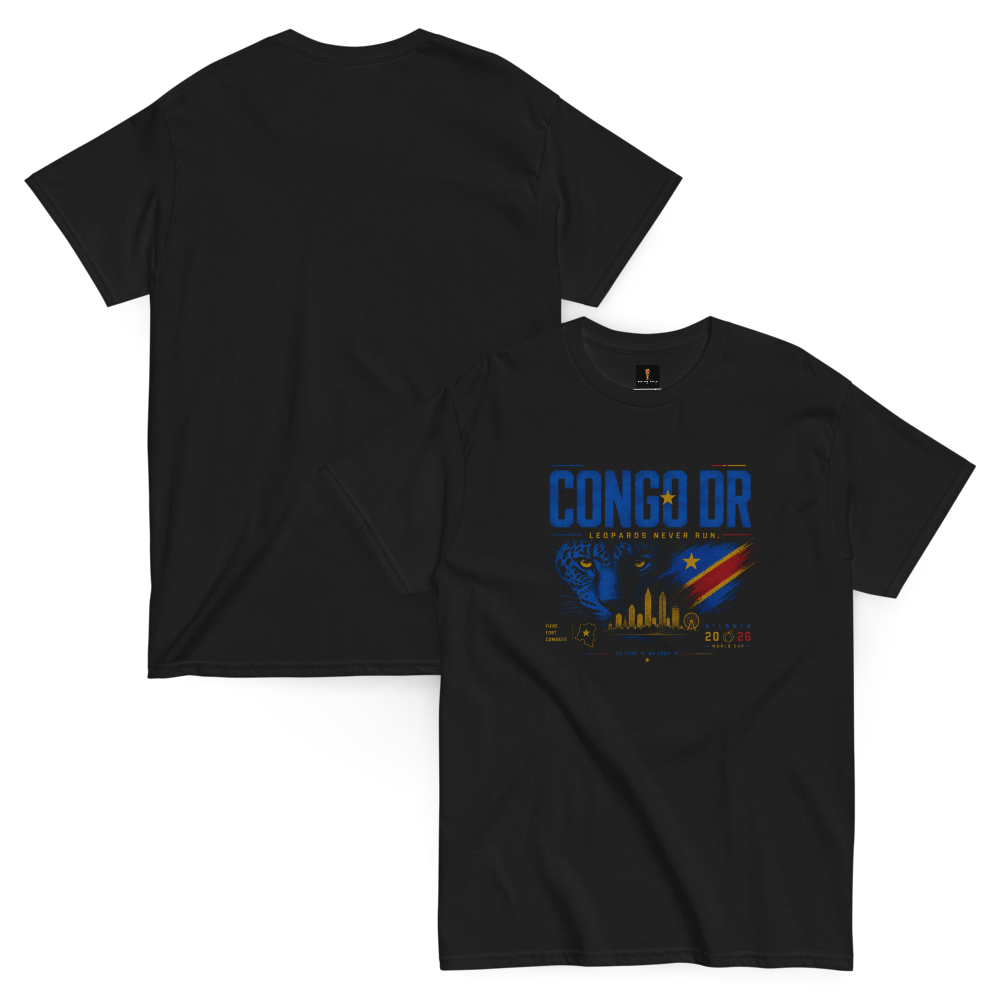 Congo DR "Leopards Never Run" Tee
